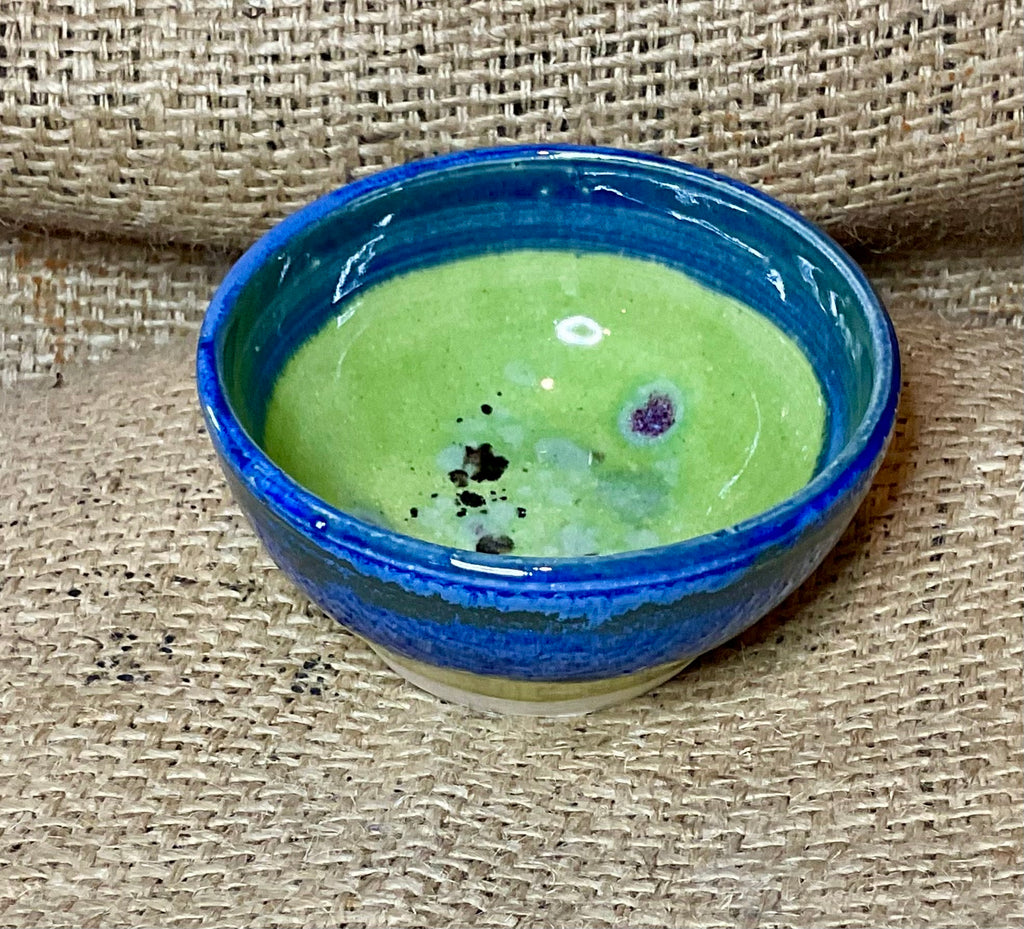Pottery- blue and wasabi sm #2