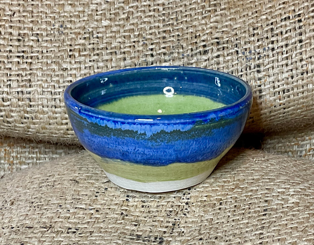Pottery- blue and wasabi sm #2