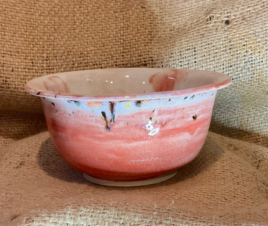 Pottery- pink petal bowl