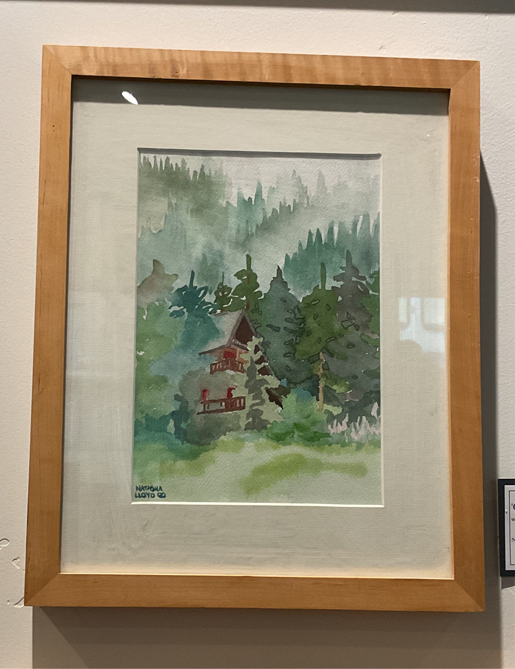Painting- Chalet dans Brume