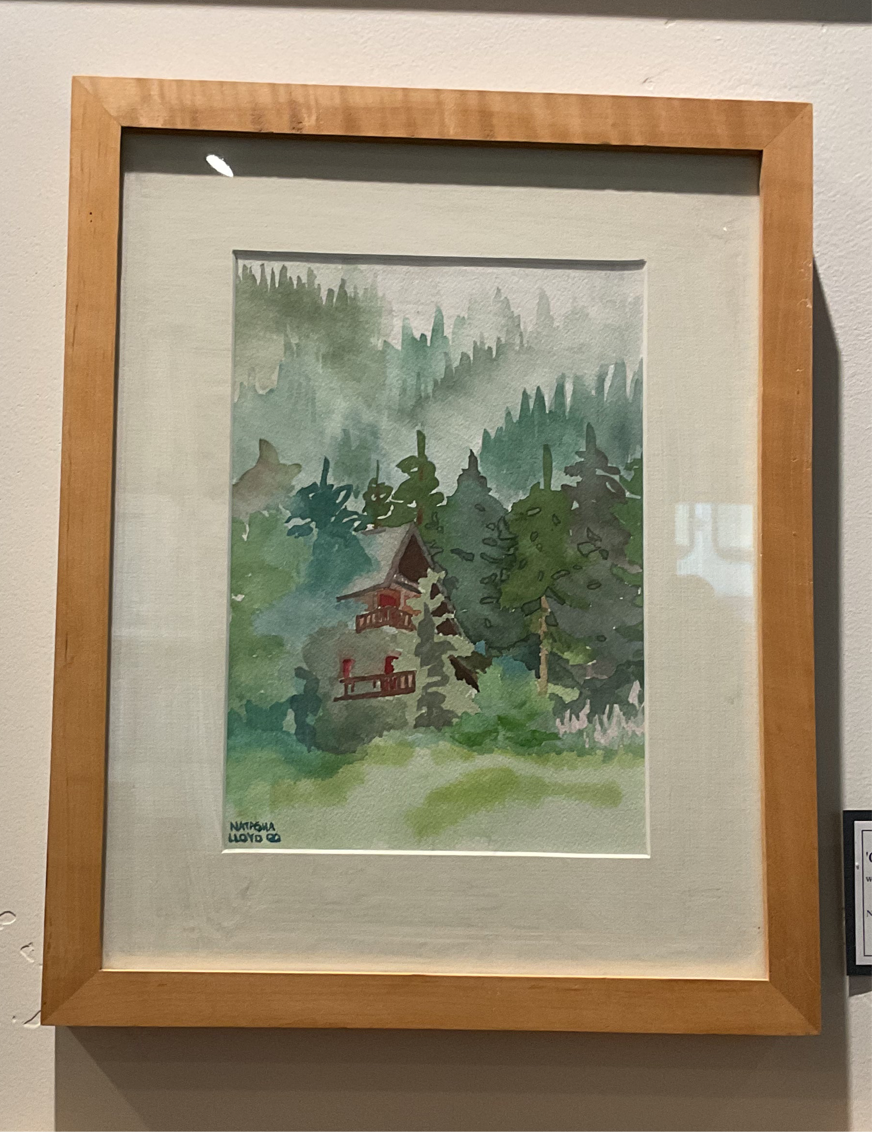 Painting- Chalet dans Brume