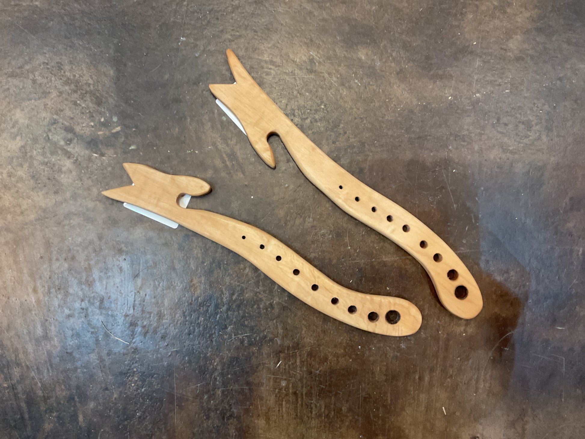 Wooden oven drawer puller