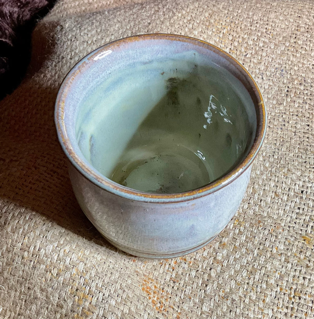Pottery opal luster planter