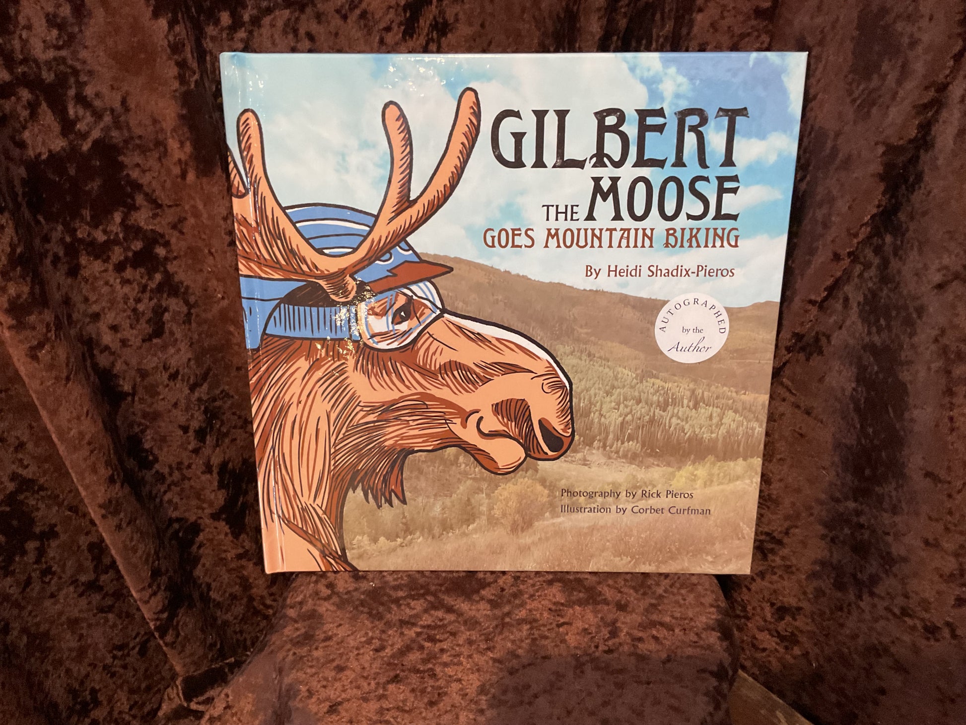 Gilbert the Moose goes mountain biking