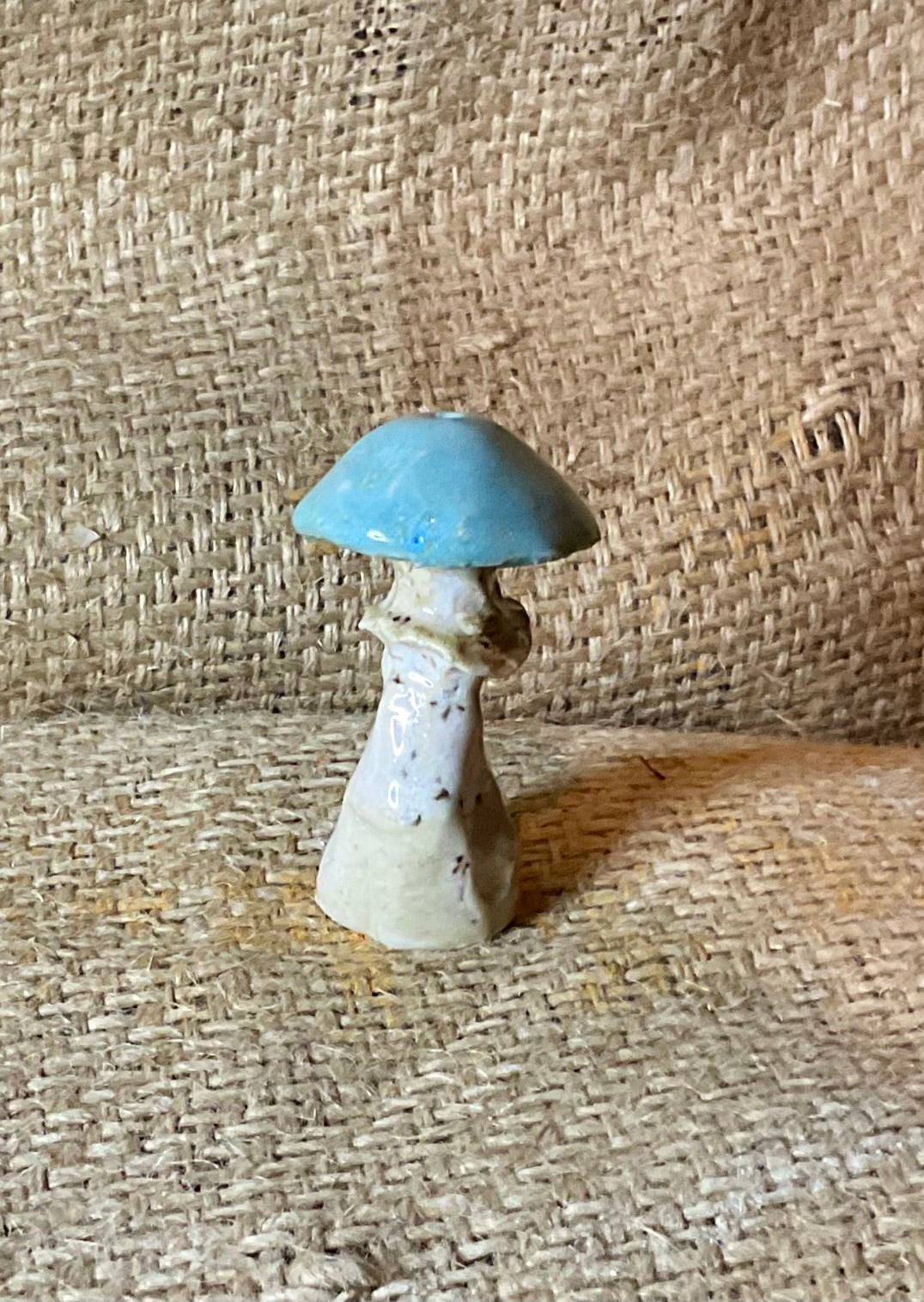 Pottery- mushroom incense holder small