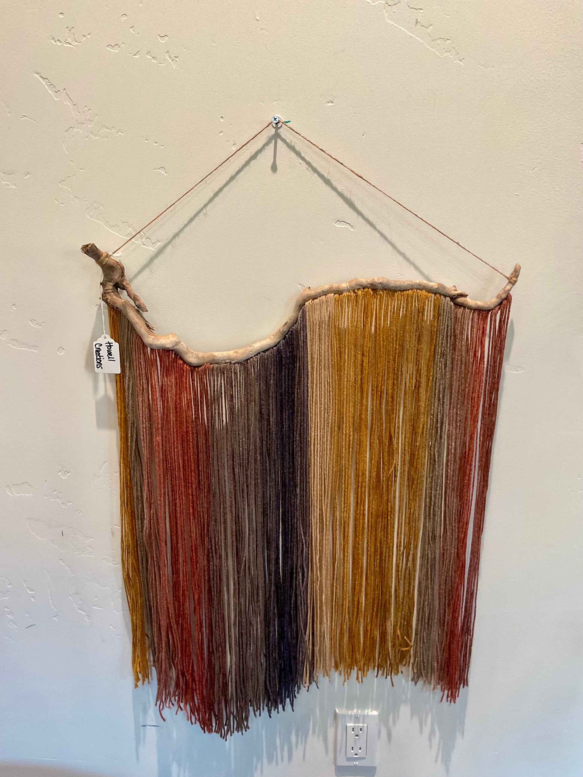 Muted tones St. Regis river driftwood wall hanging