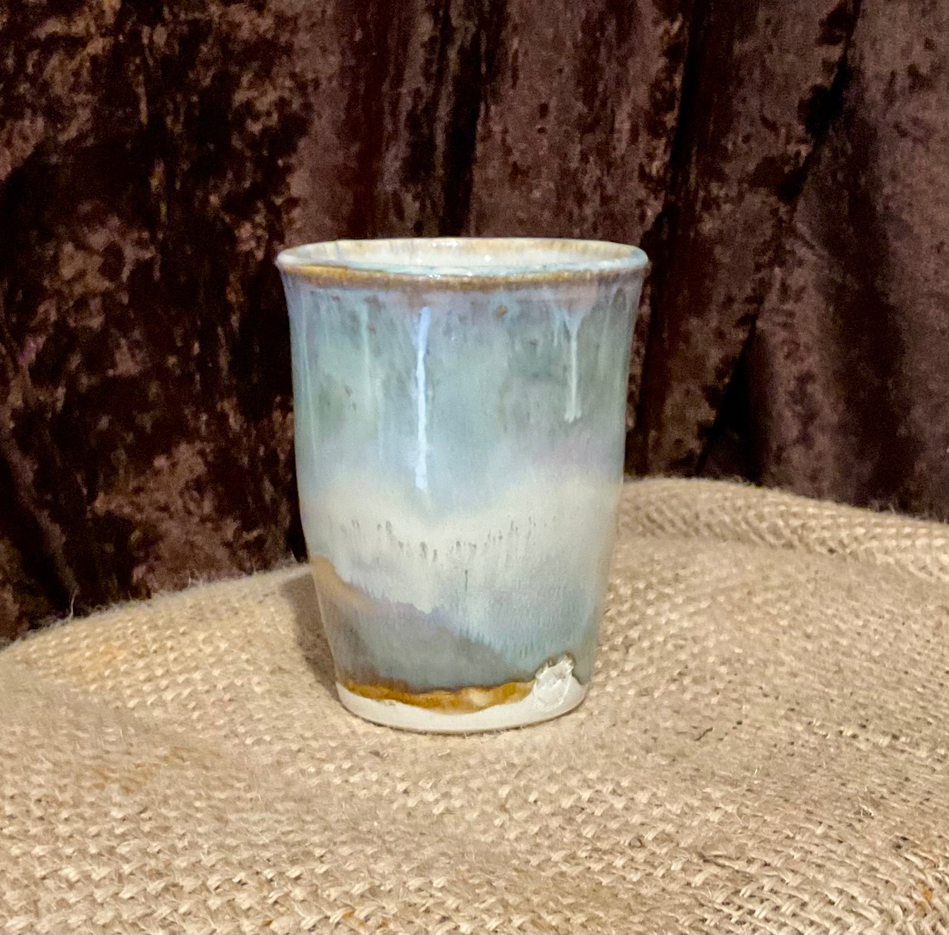 Pottery Opal luster cup