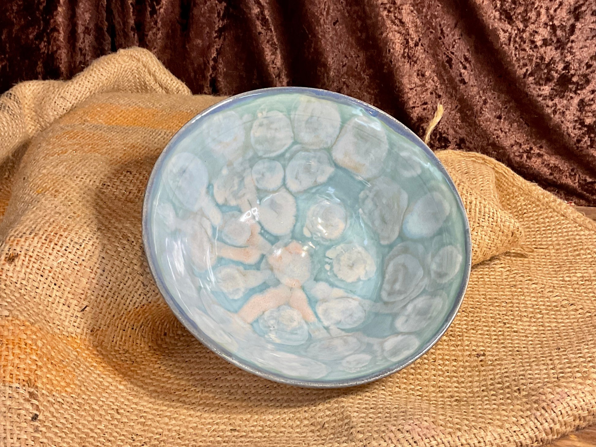 Pottery- Frozen pond bowl- large