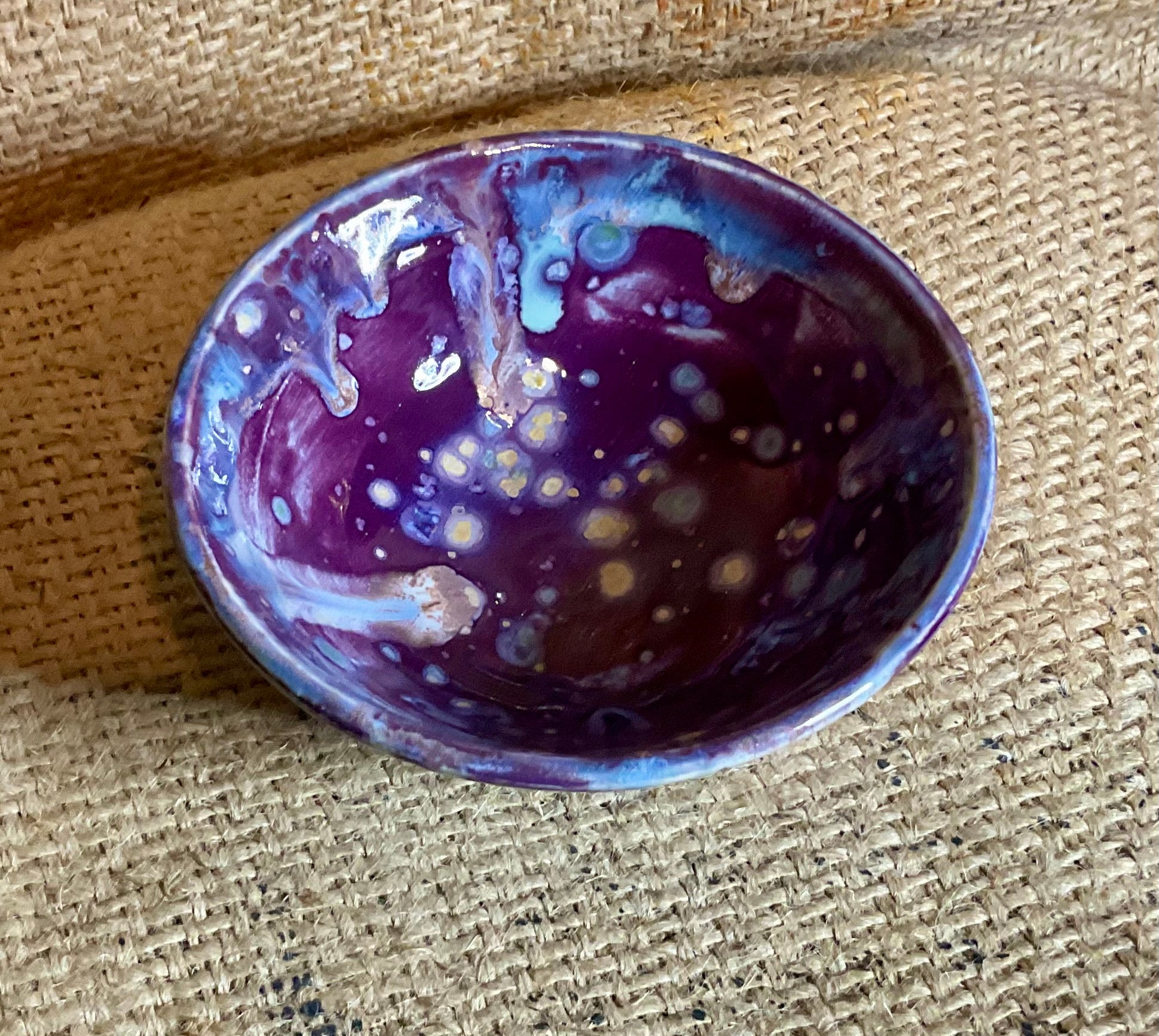 Pottery- small purple bowl