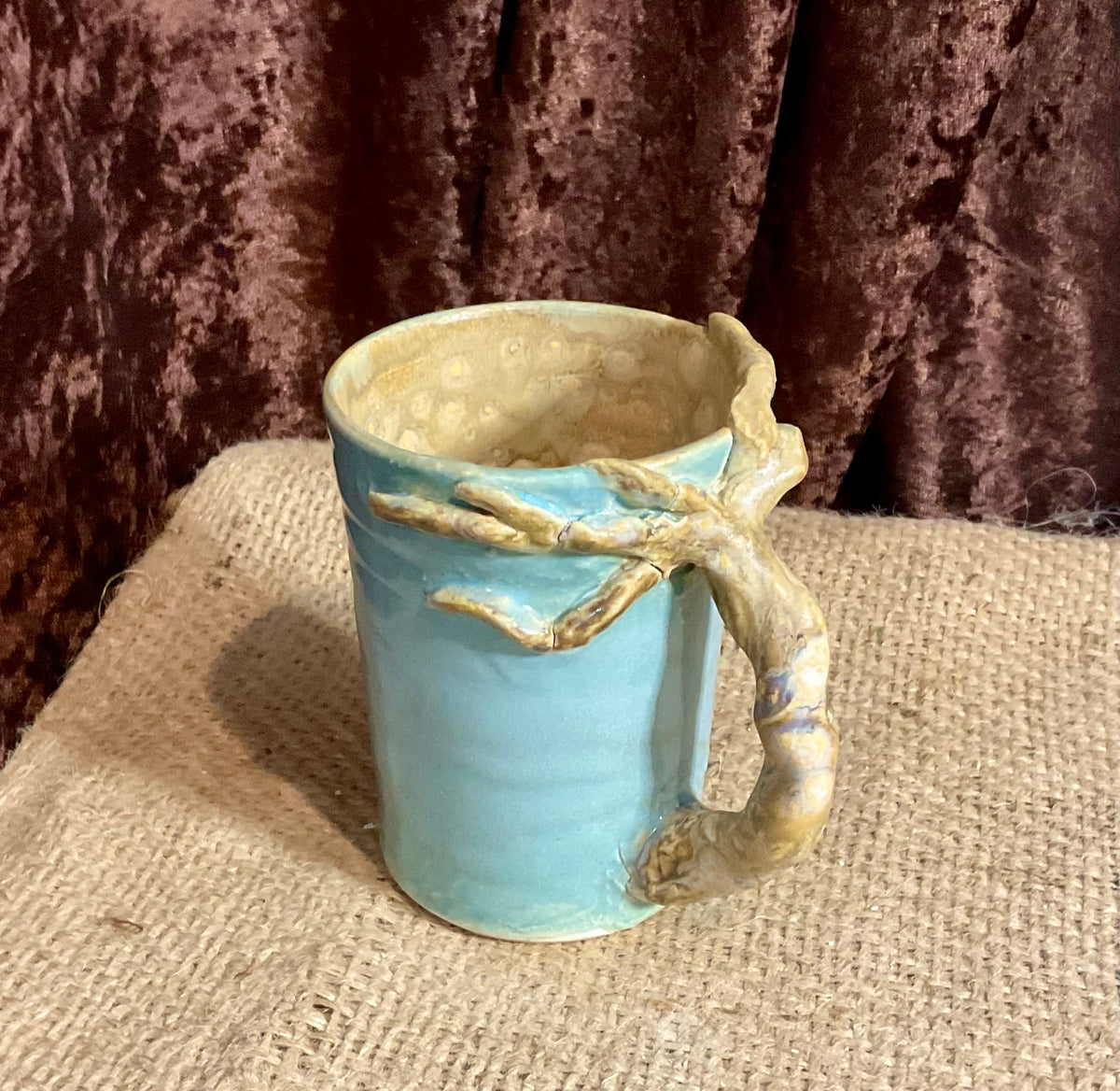 Pottery tree mug