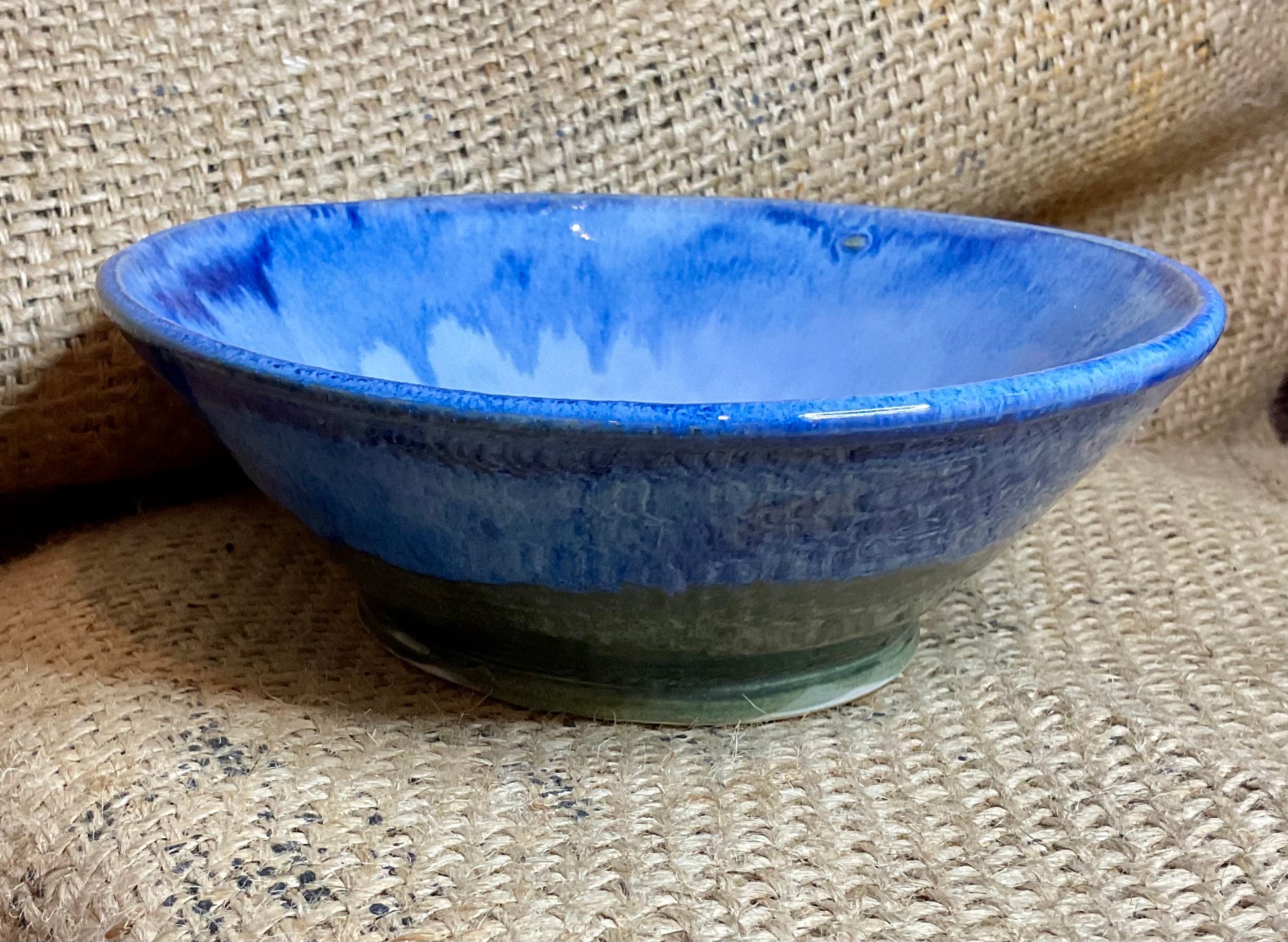 Pottery- blue bowl medium