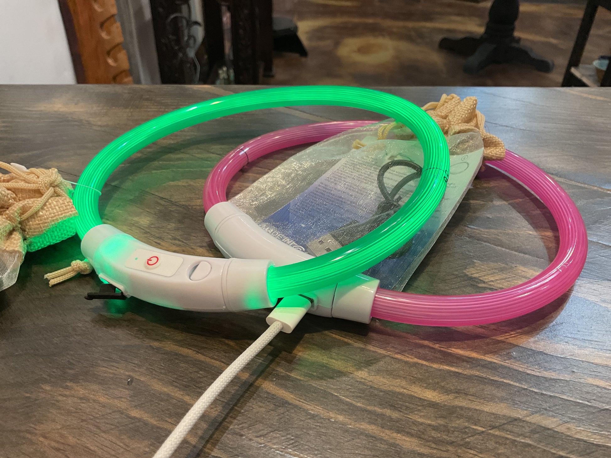 Light up dog collar