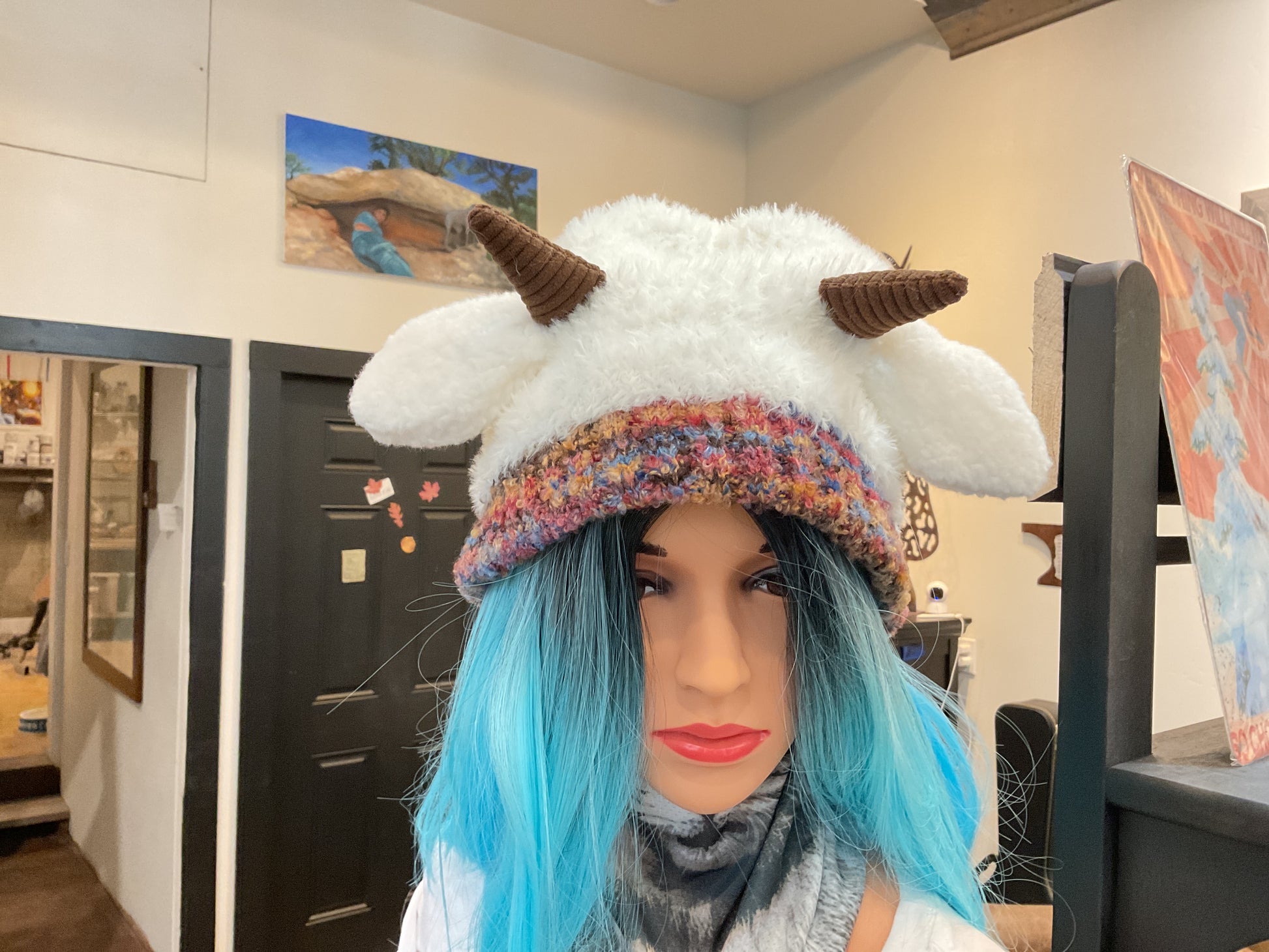Goat hat.