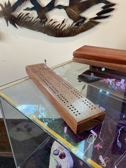 Cribbage board SMALL - mahogany