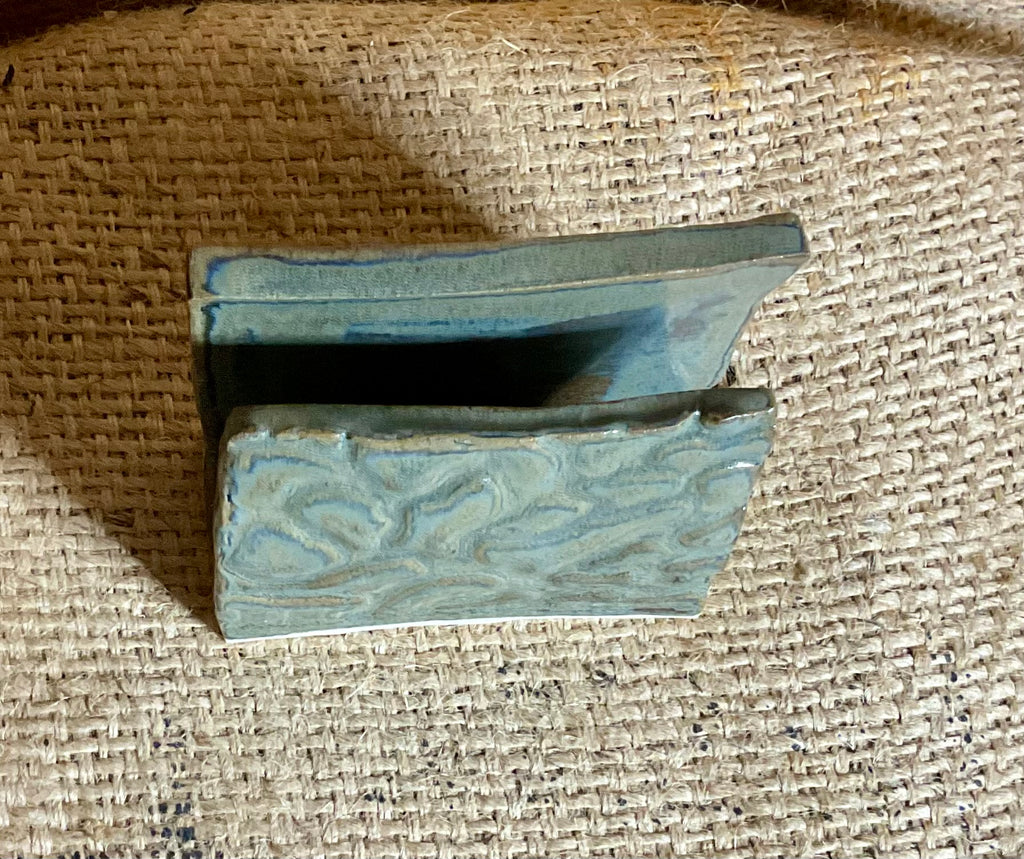 Pottery- leopard print napkin holder