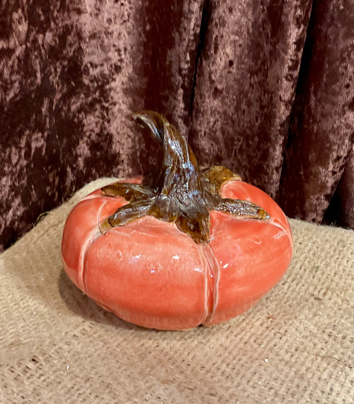 Pottery pumpkin