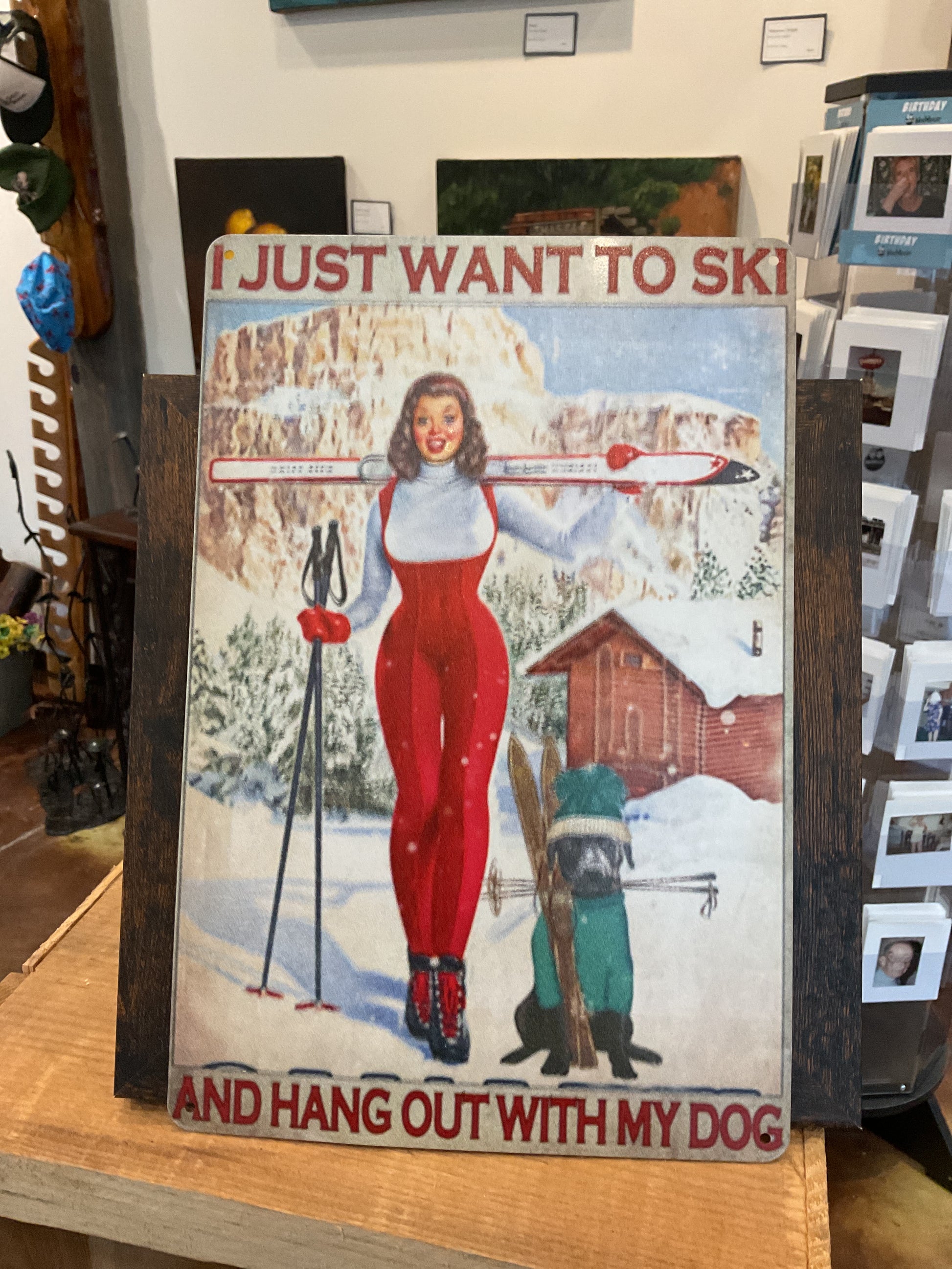 Sign- Metal ski signs-assorted