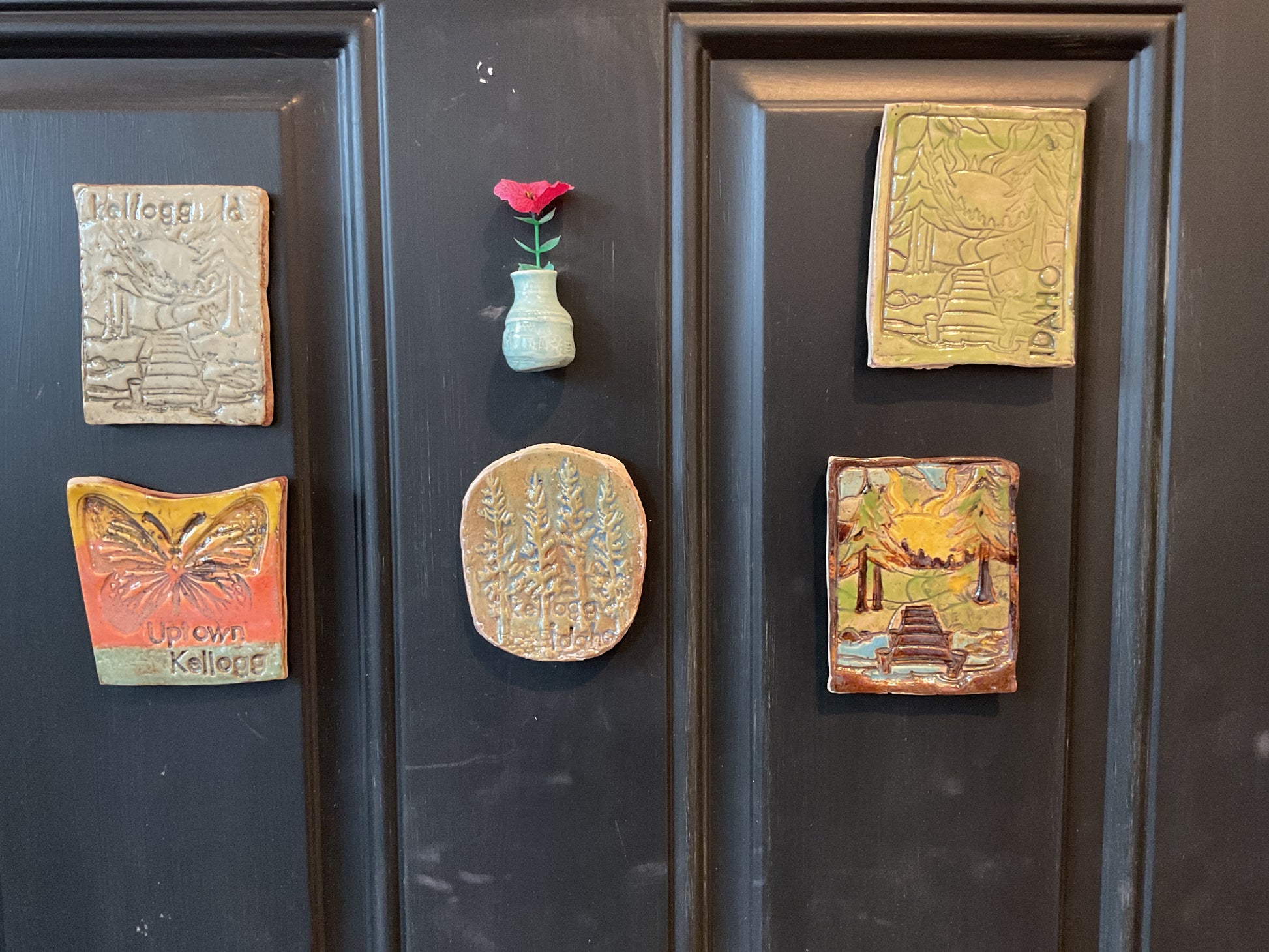 Pottery- clay magnets lg