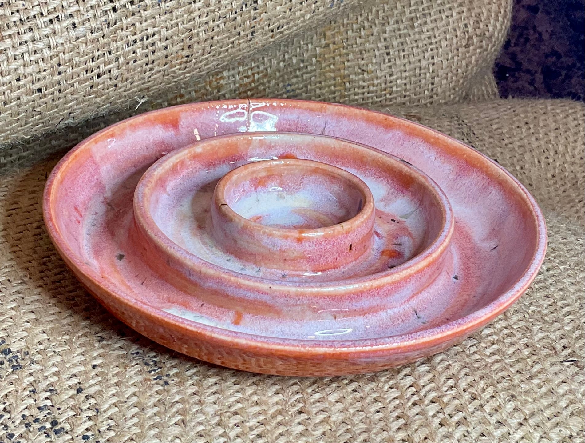 Pottery- slow feeder