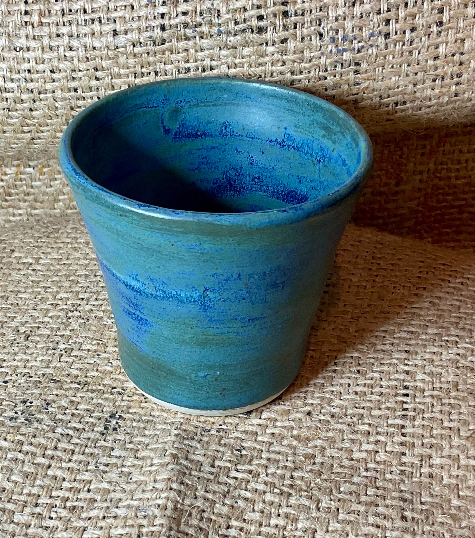 Pottery- Tuscan blue cup