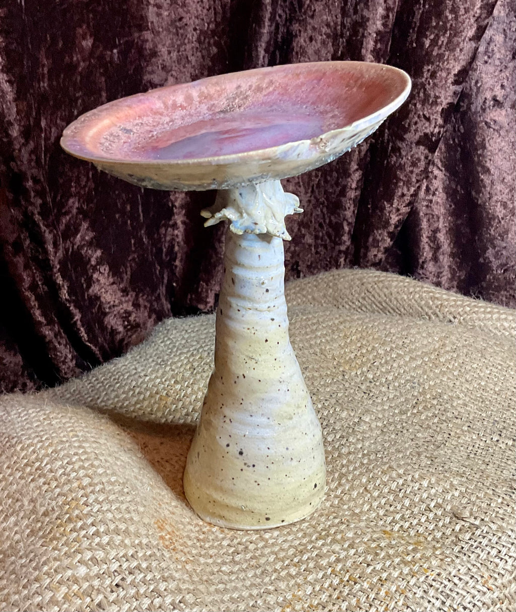 Pottery sunrise mushroom