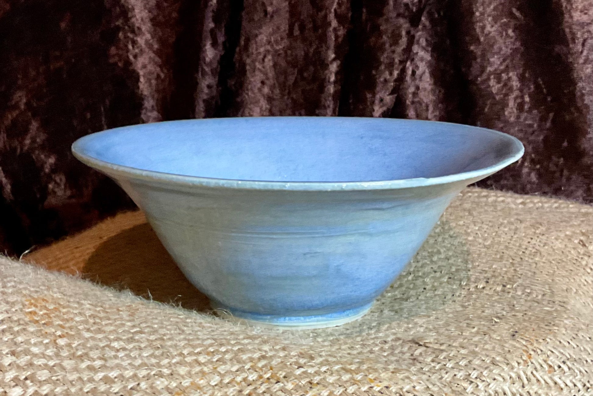 Pottery Glacier blue bowl. Medium