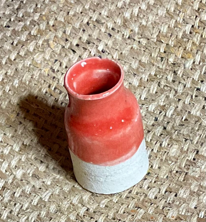 Pottery Mango tiny vase
