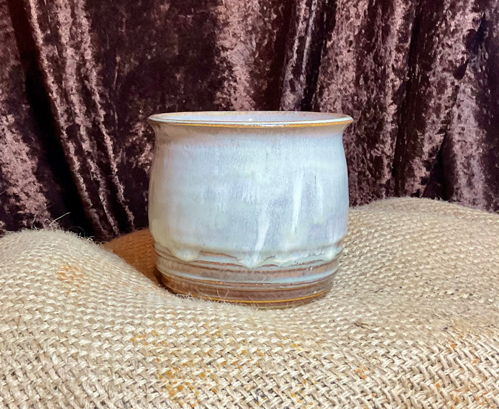 Pottery opal luster planter