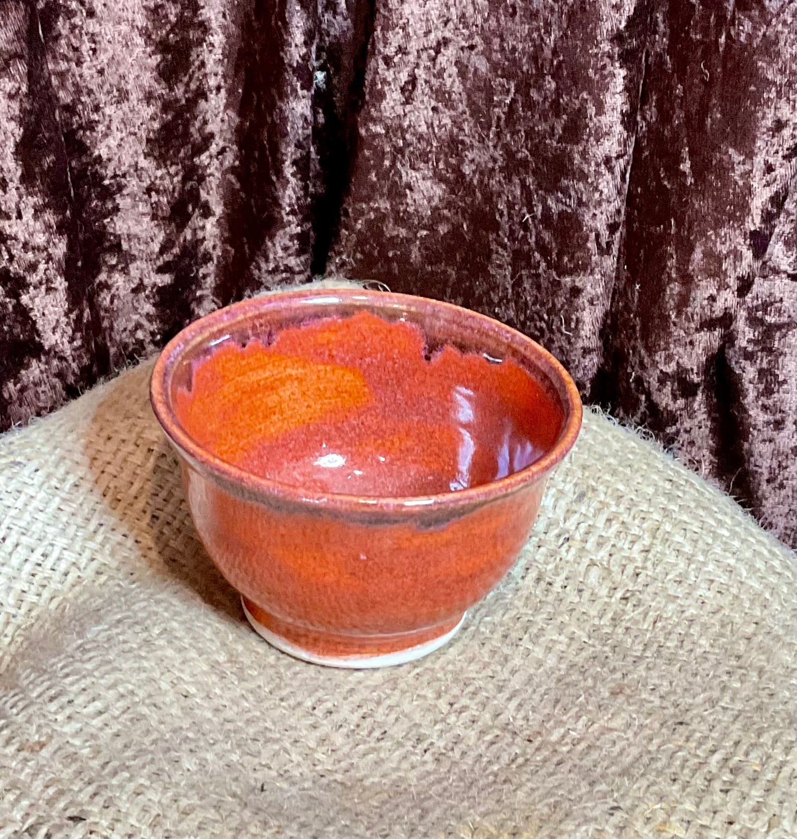 Pottery- burning embers bowl sm