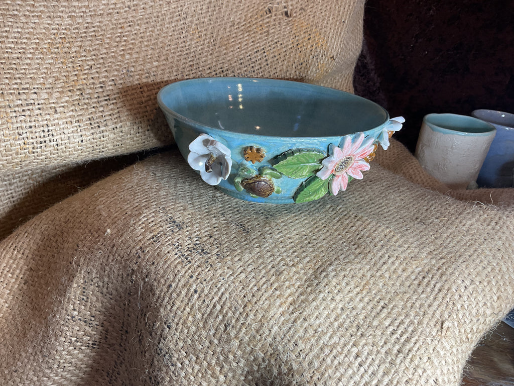 Pottery- koi pond bowl