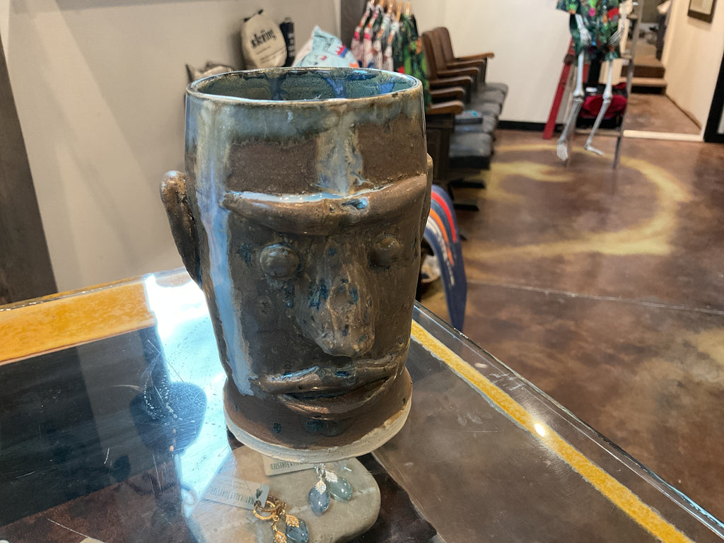 Pottery- tiki head #2