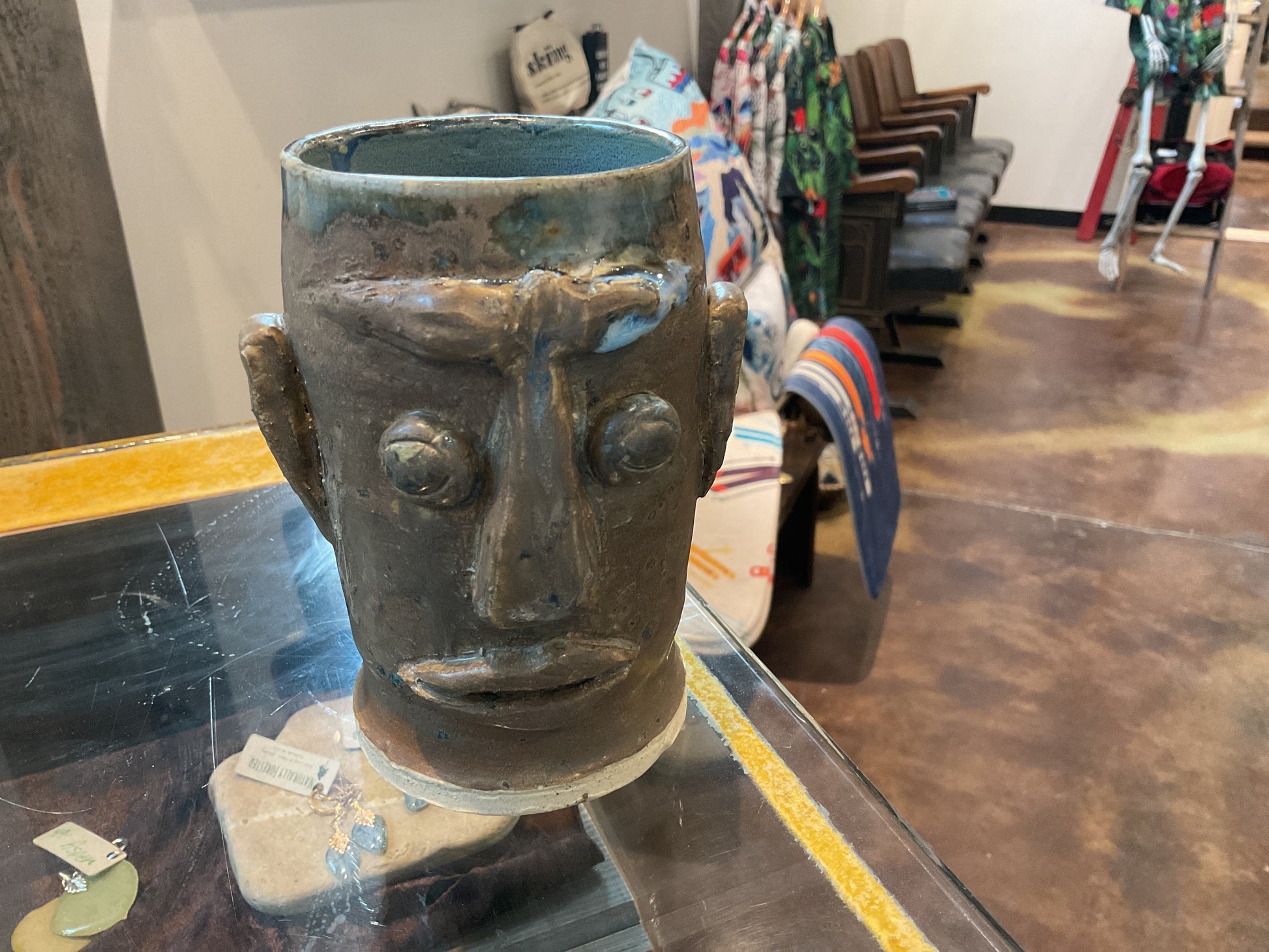 Pottery- tiki head #2