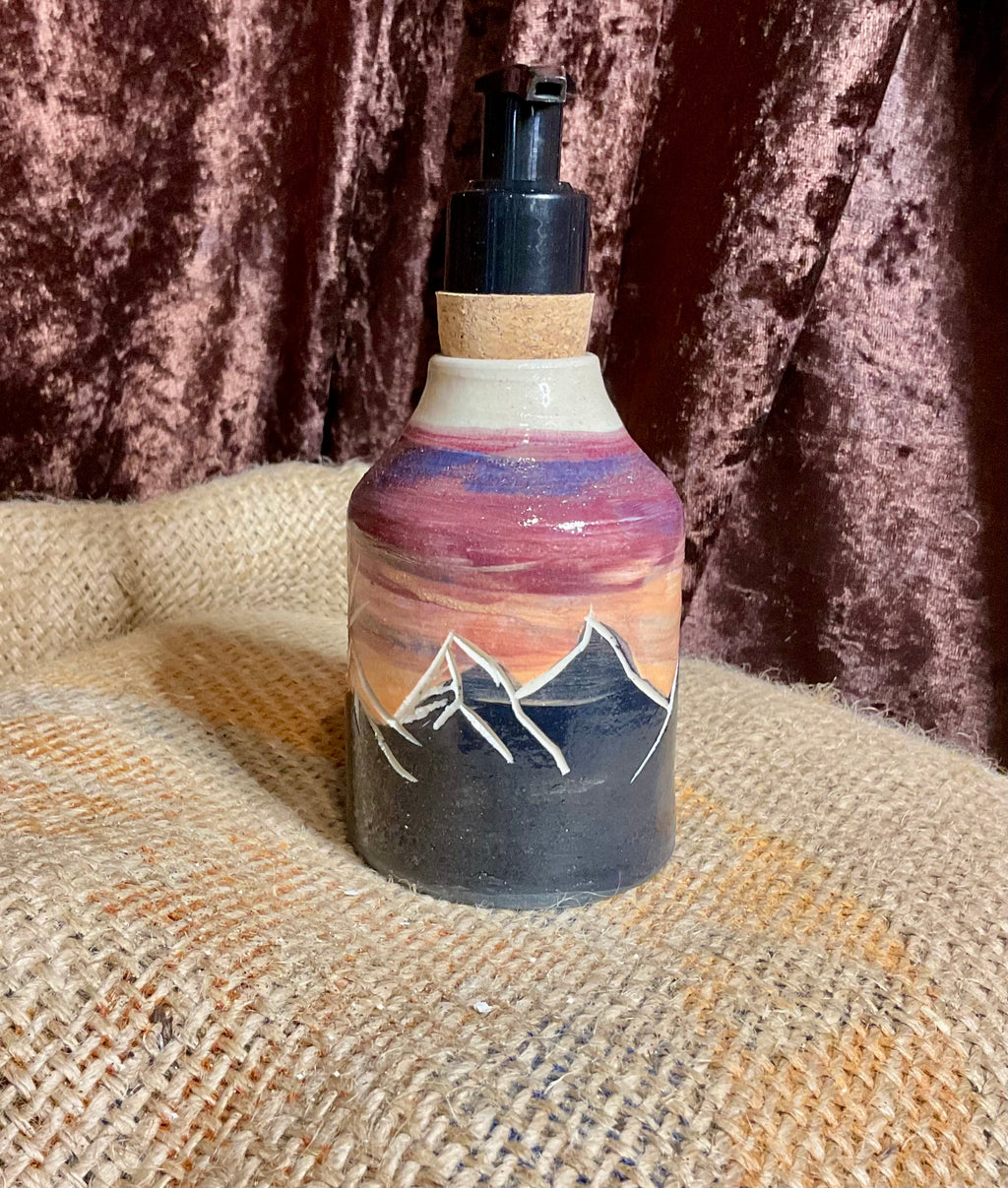 Pottery- Sgraffito soap pump