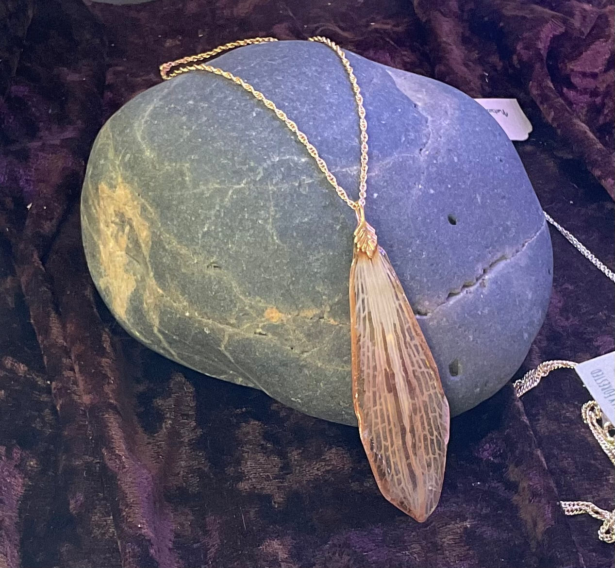 Naturally Forested-misc necklace…clematis,carnation,astromeria,tiger lily