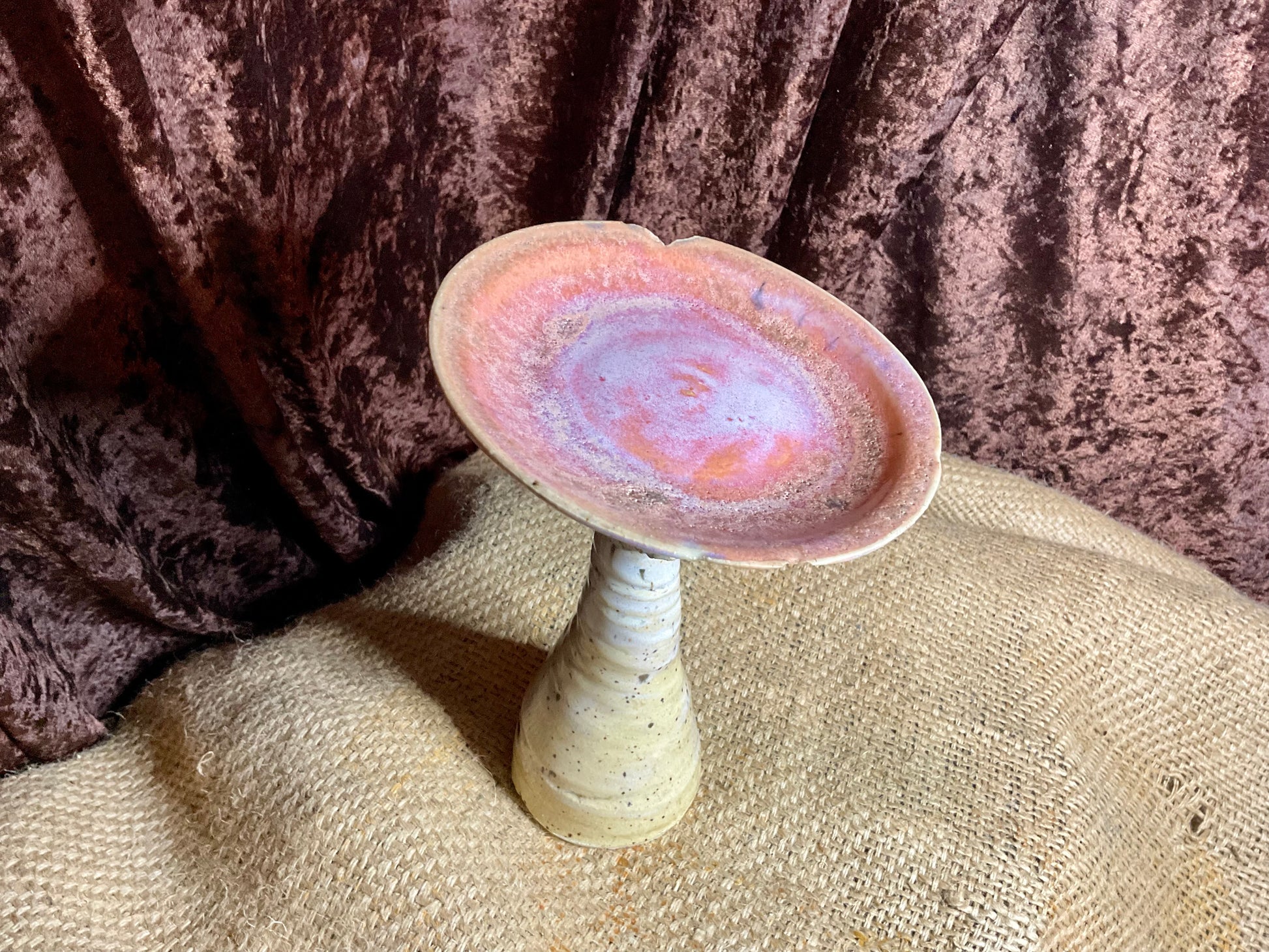 Pottery sunrise mushroom