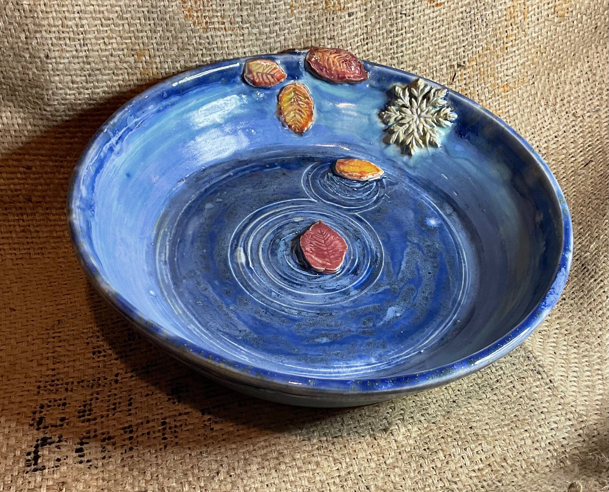 Pottery-‘First snow last leaves’ Bowl