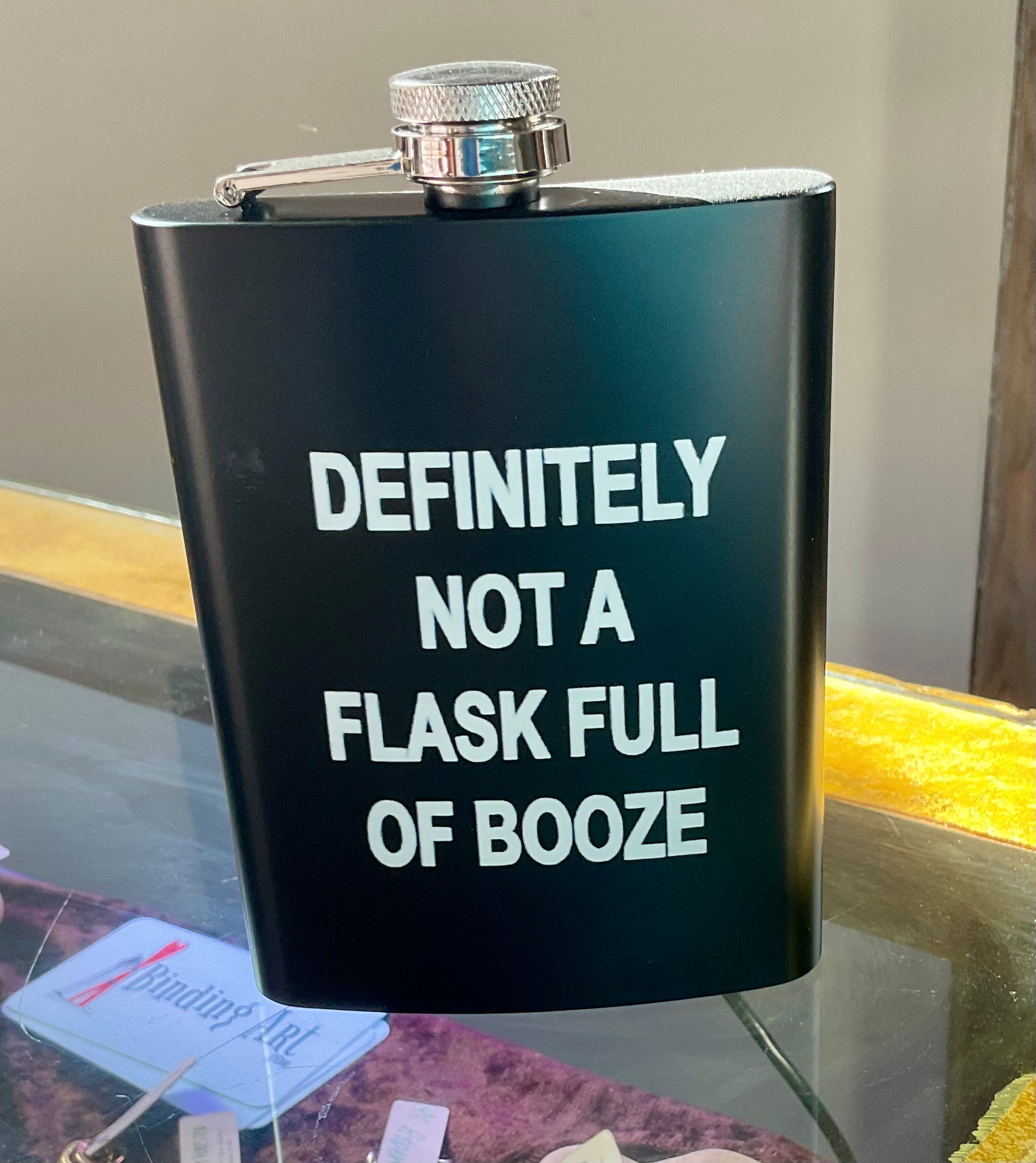 Definitely not a flask full of booze
