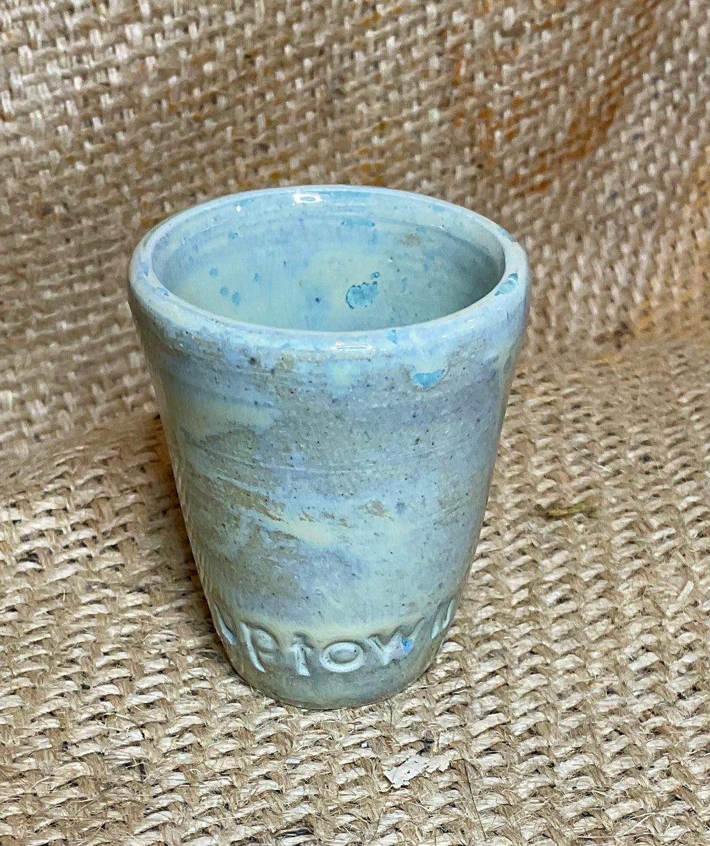 Pottery- uptown Kellogg shot glass