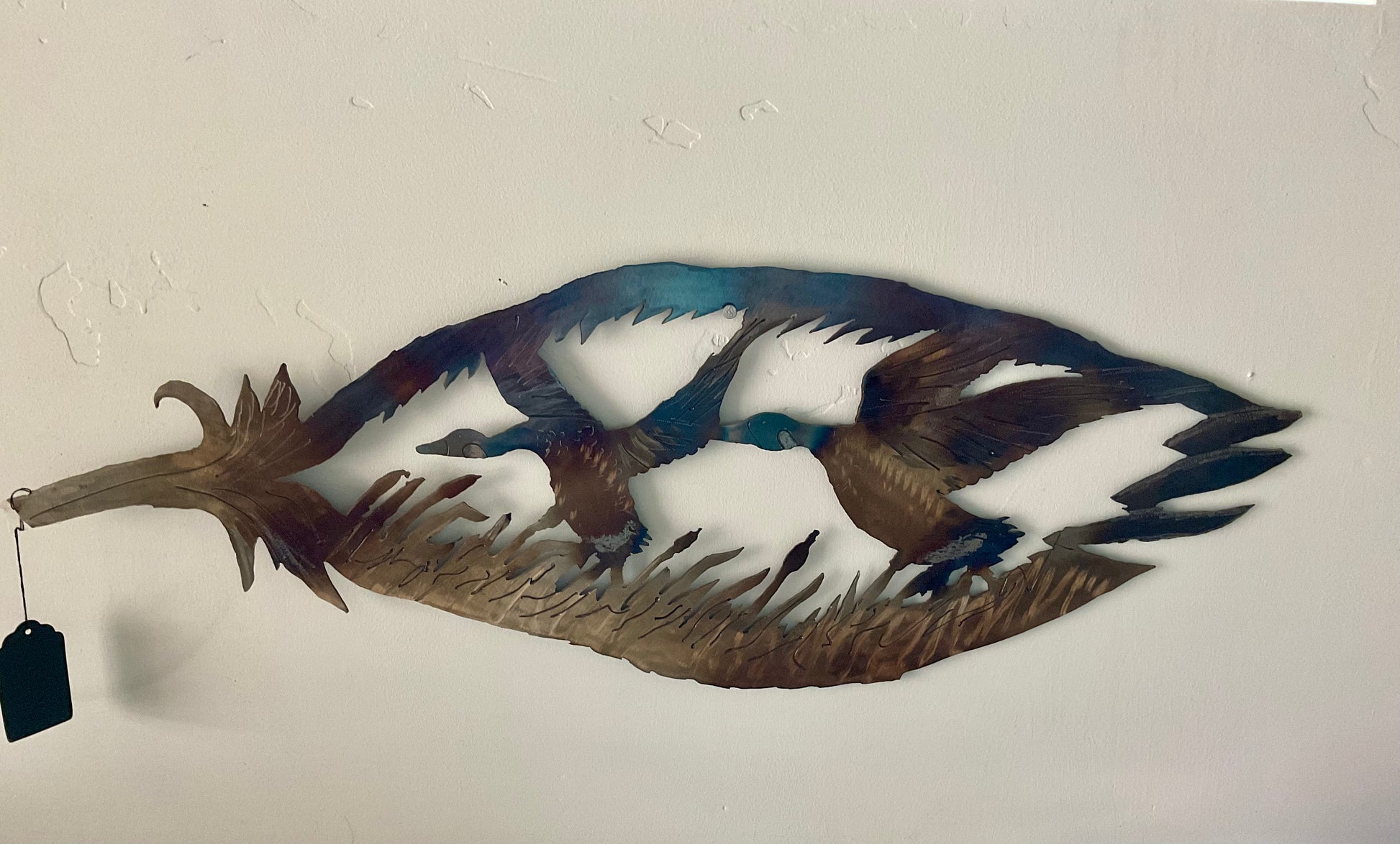 Ducks metal wall art