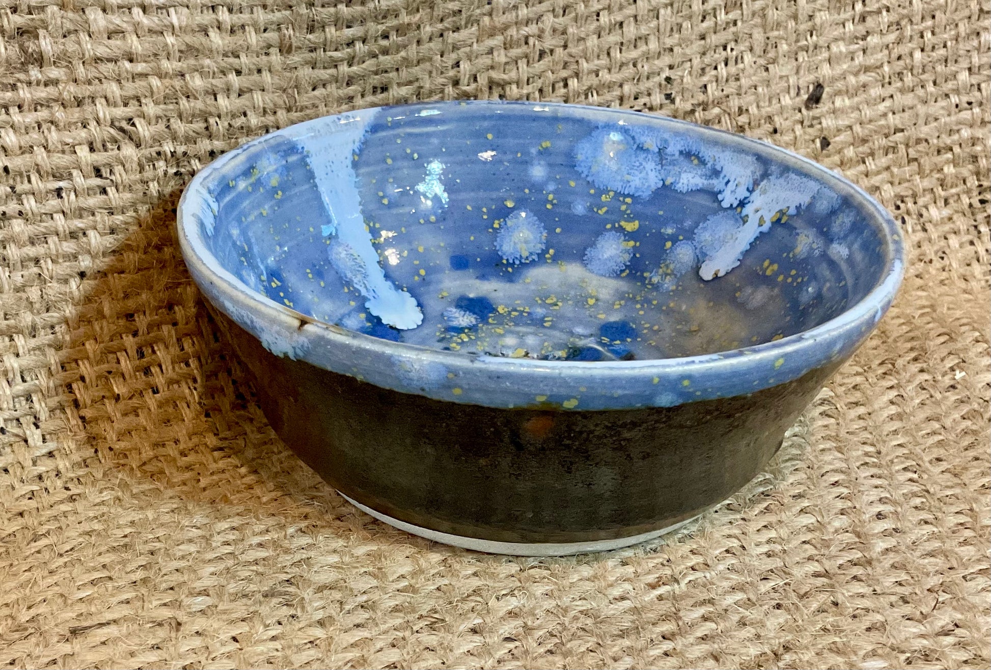 Pottery- small bowl blue/grey