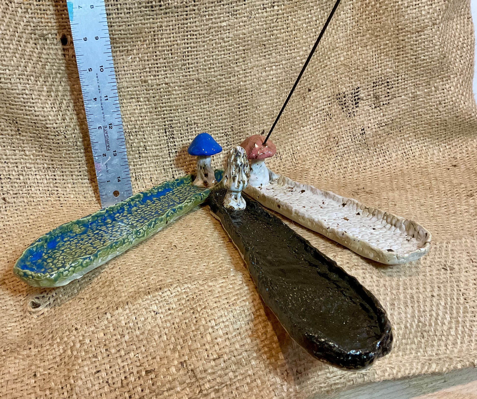 Pottery- Incense holder … assorted