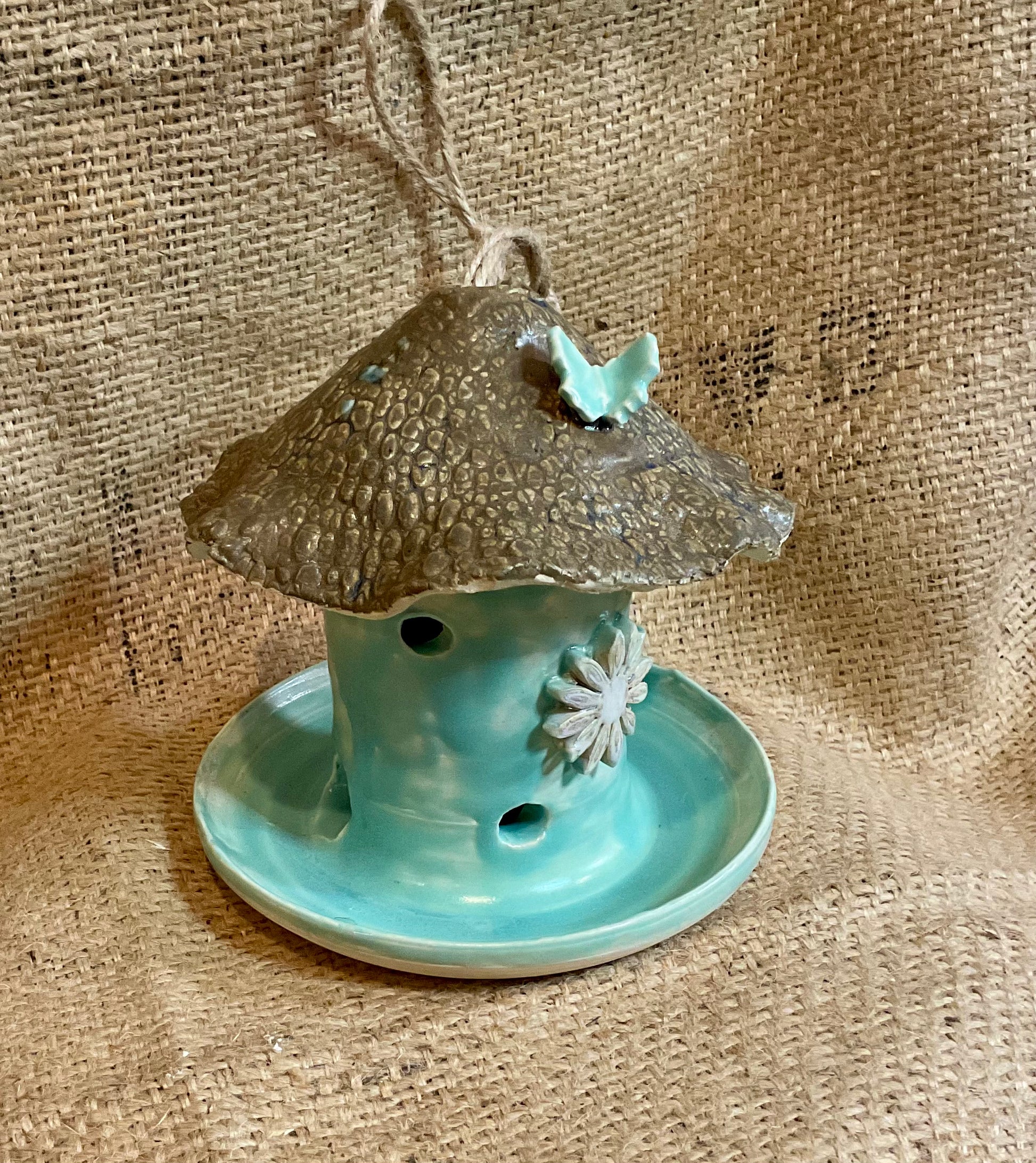 Pottery- bird feeder
