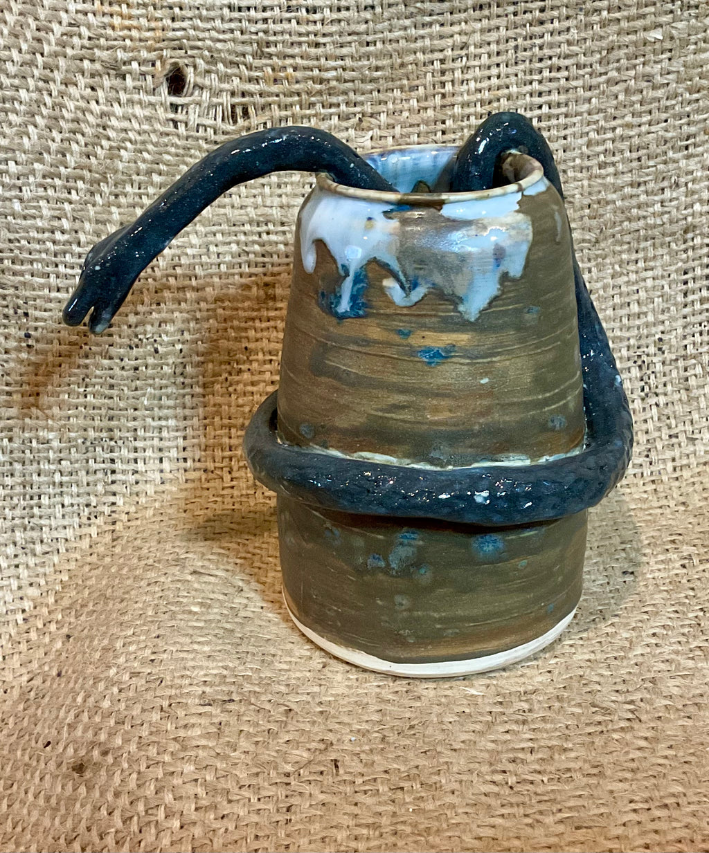Pottery- snake vase