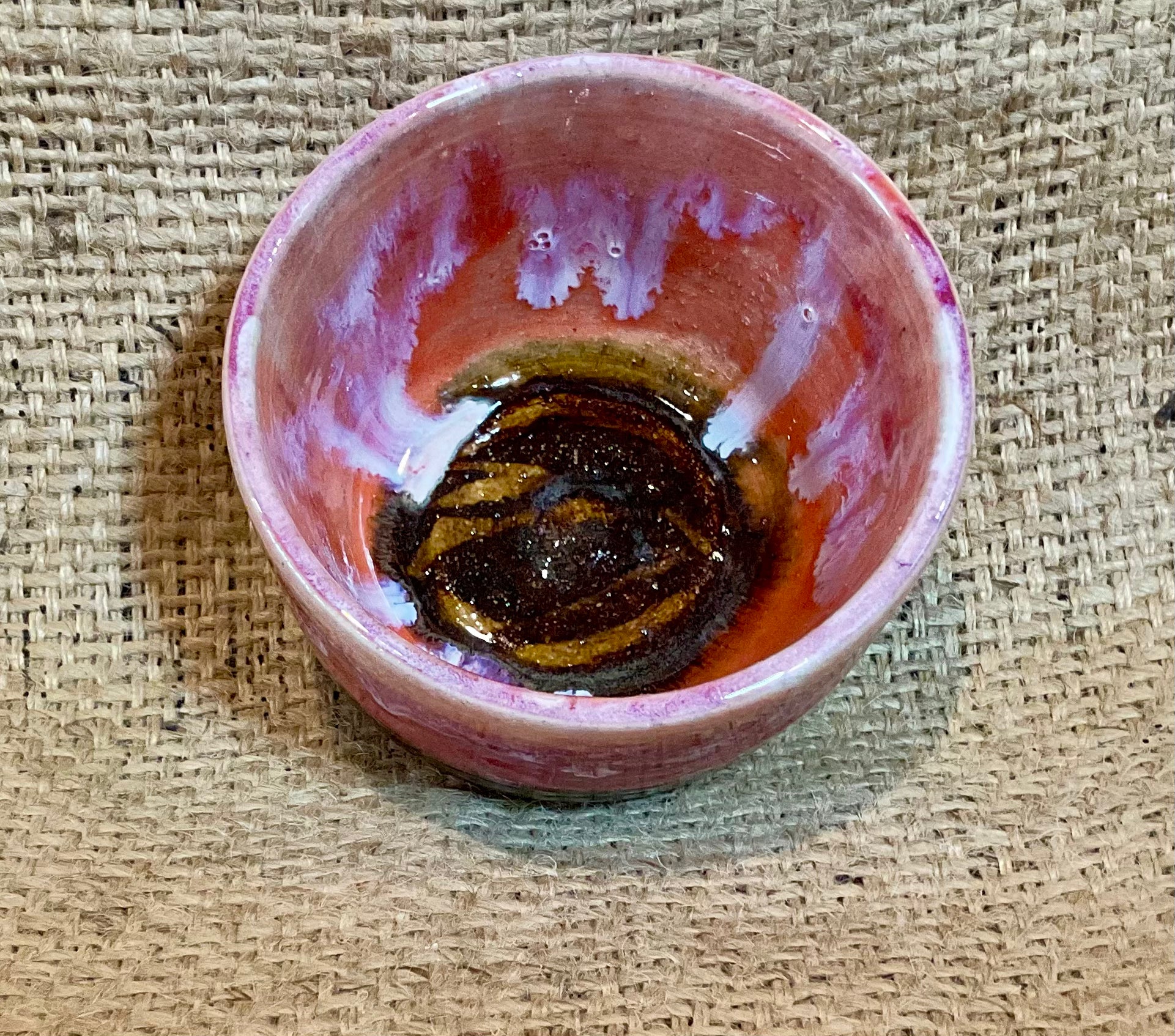 Pottery- all the reds in this bowl