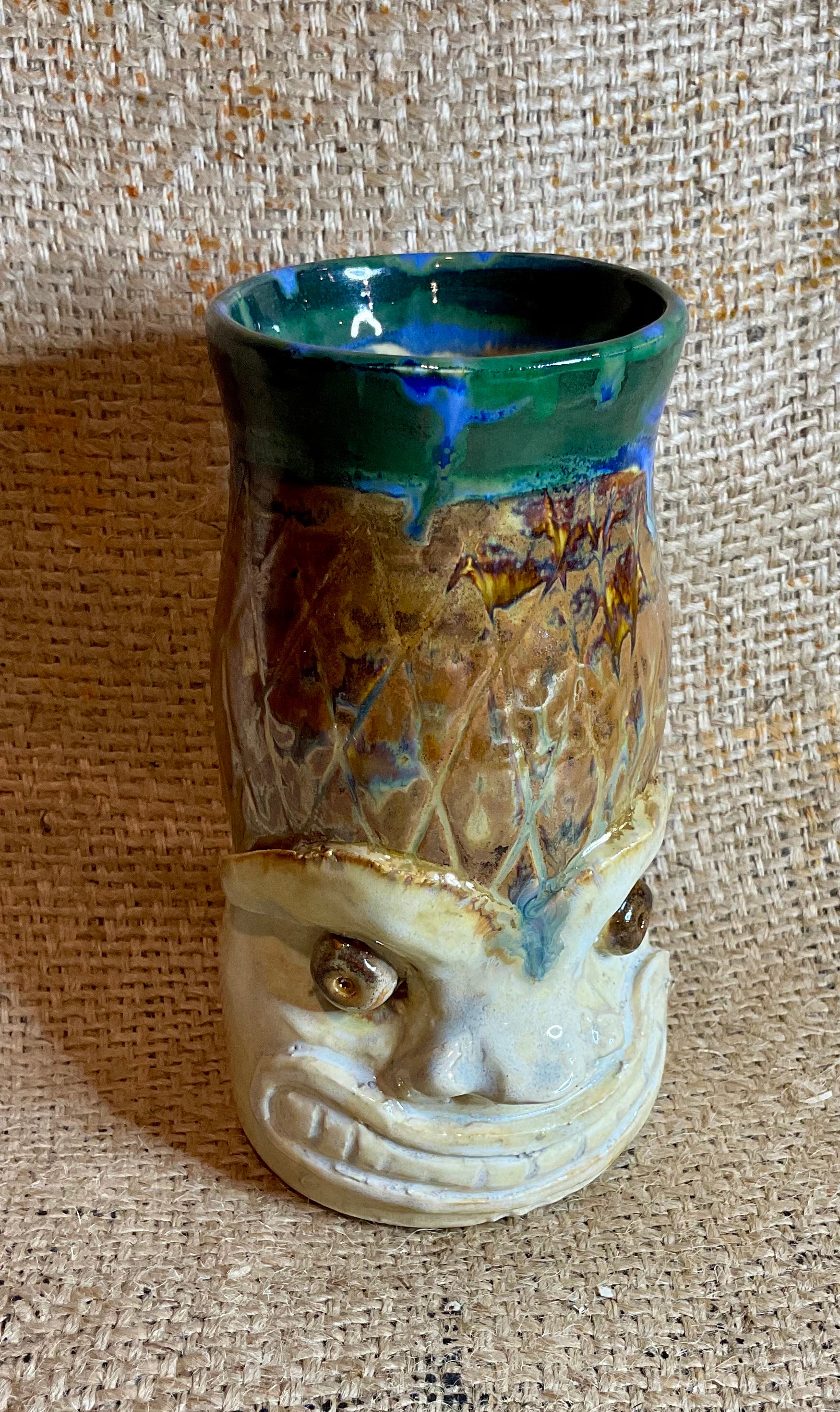 Pottery-Tiki-pineapple man tiki