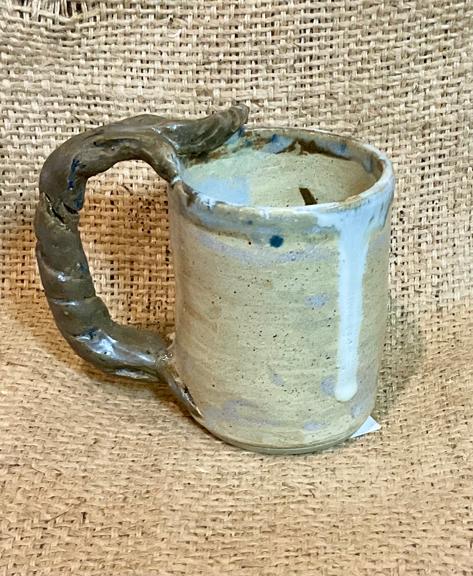 Pottery- tree handle mug