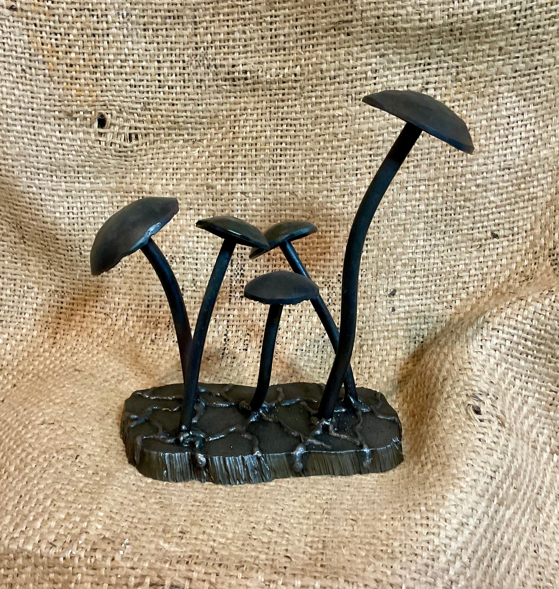 Small metal mushrooms