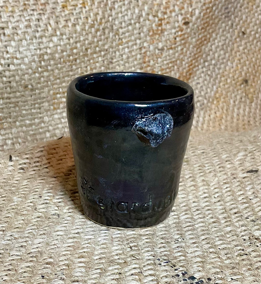 Pottery- stardust shot glass lg