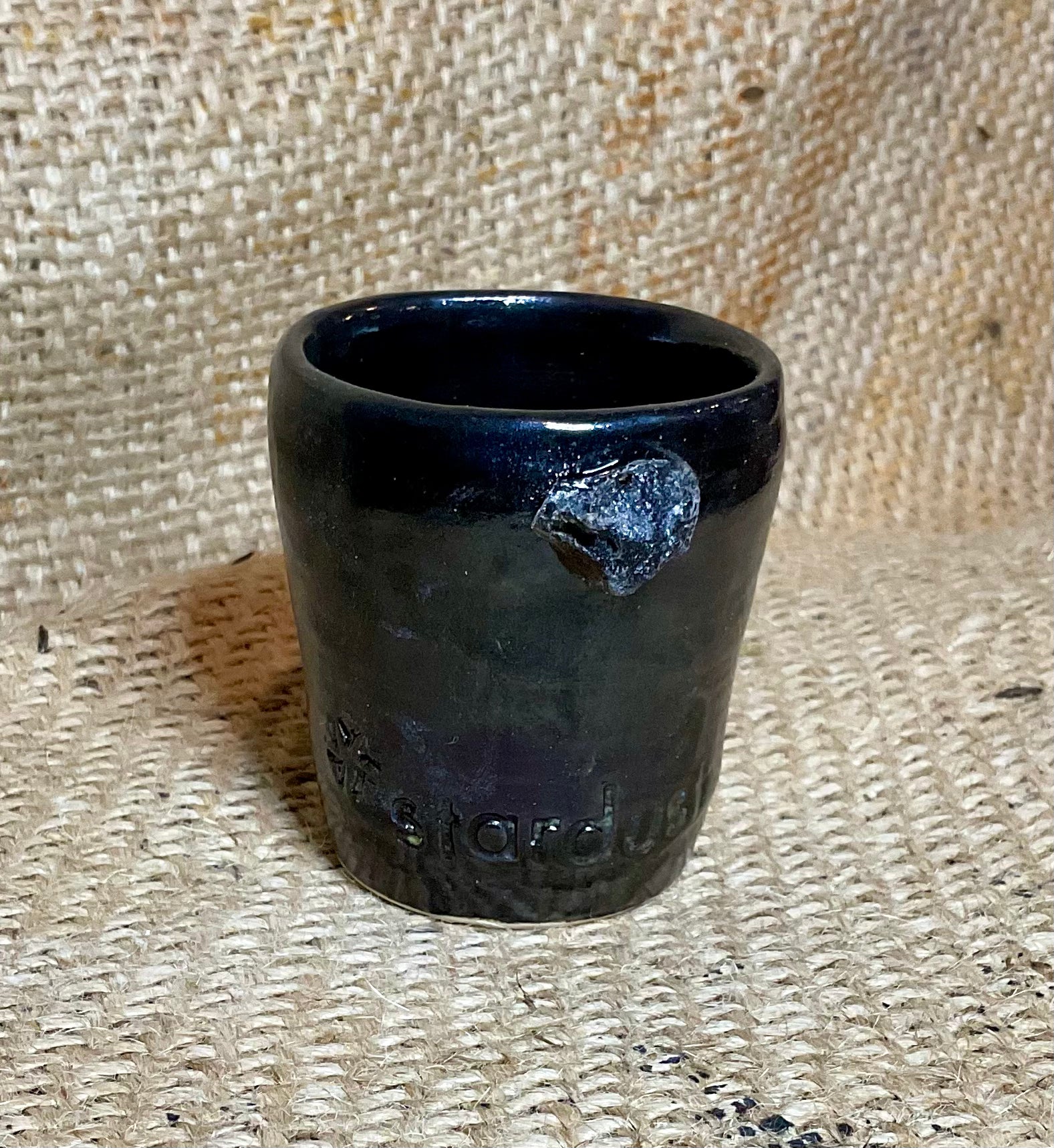 Pottery- stardust shot glass lg