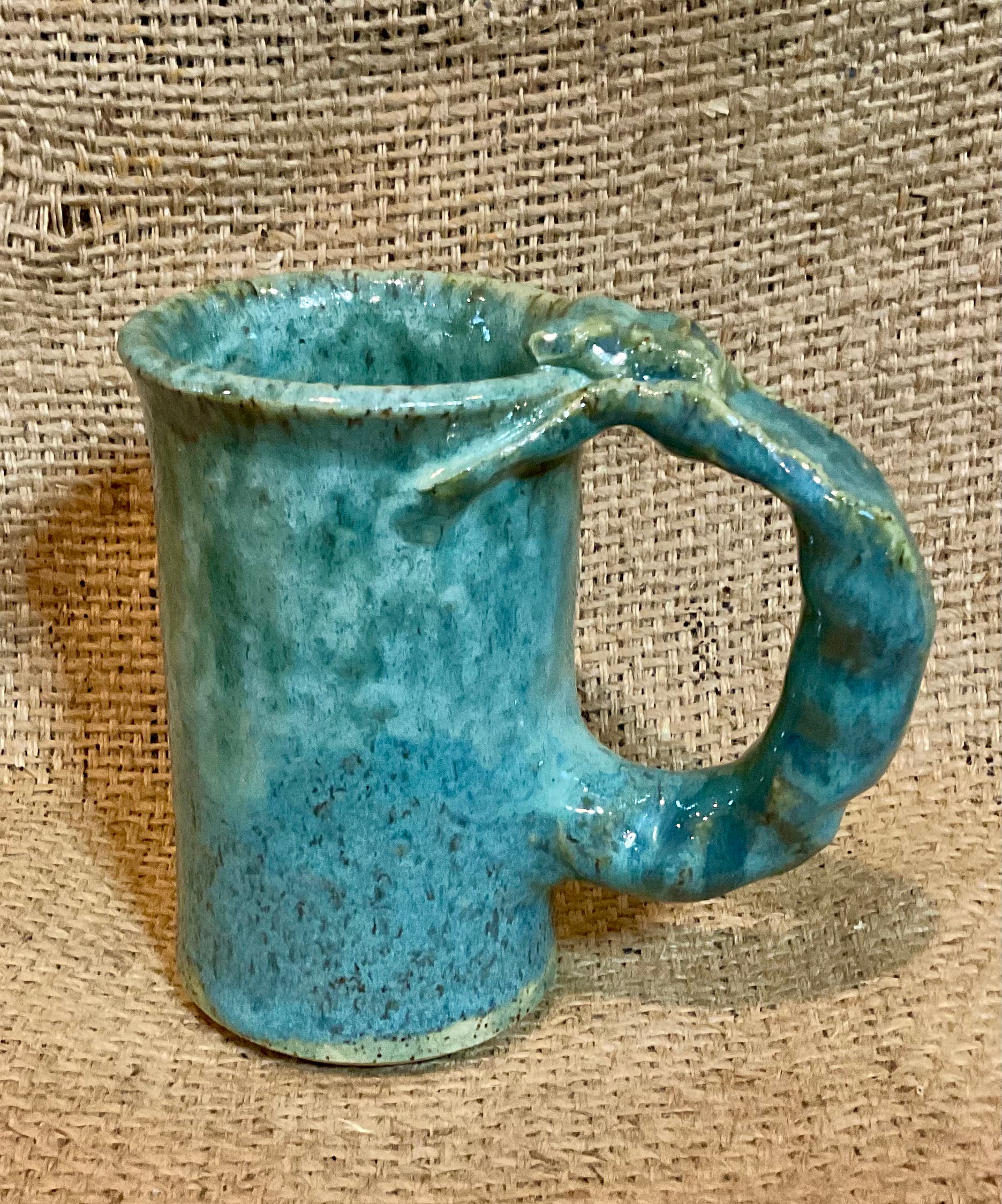 Pottery- tree handled mug